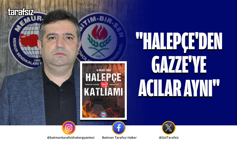 “HALEPÇE’DEN GAZZE’YE ACILAR AYNI”