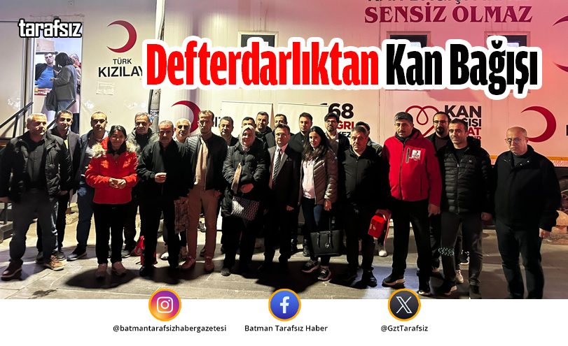 Defterdarlıktan Kan Bağışı