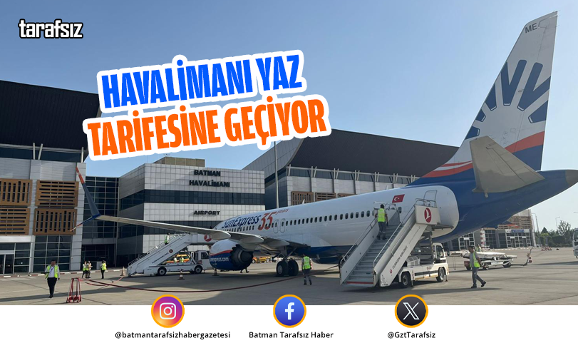 Havalimanı Yaz Tarifesine Geçiyor