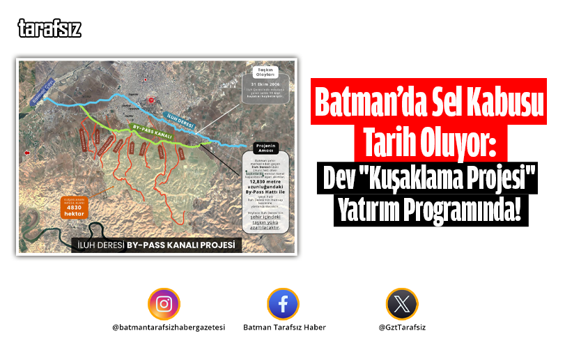 Batman’da Sel Kabusu Tarih Oluyor!