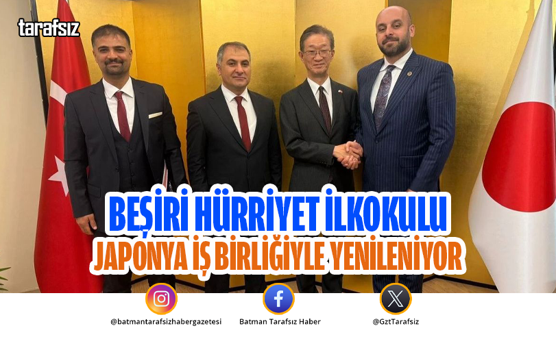Beşiri Hürriyet İlkokulu Japonya İş Birliğiyle Yenileniyor