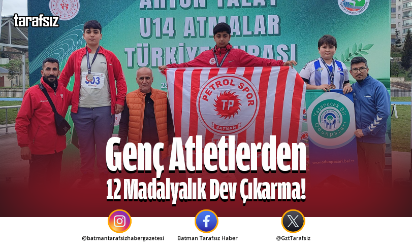 Genç Atletlerden 12 Madalyalık Dev Çıkarma!