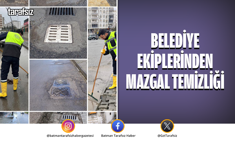 Belediye Ekiplerinden Mazgal Temizliği