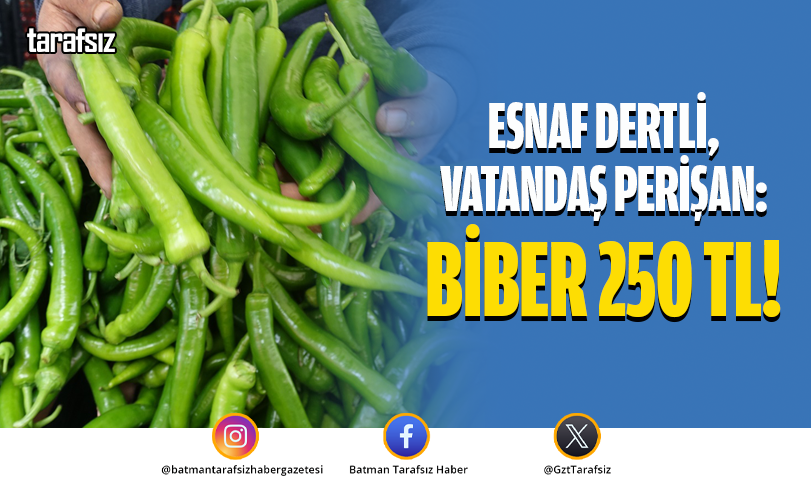 Esnaf Dertli, Vatandaş Perişan: Biber 250 TL!
