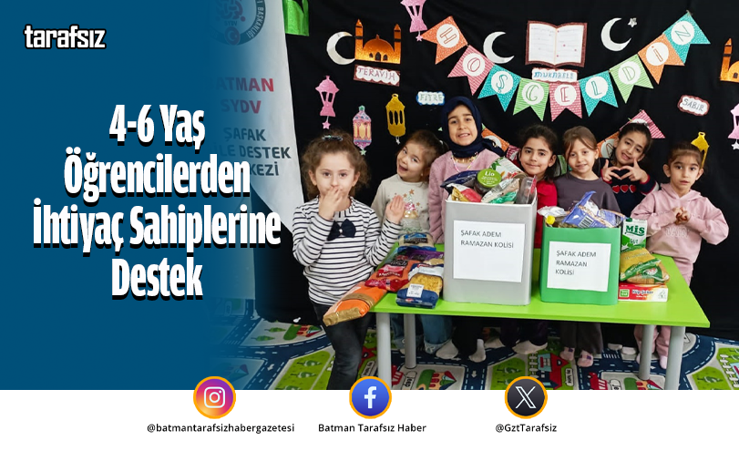 4-6 Yaş Öğrencilerden İhtiyaç Sahiplerine Destek
