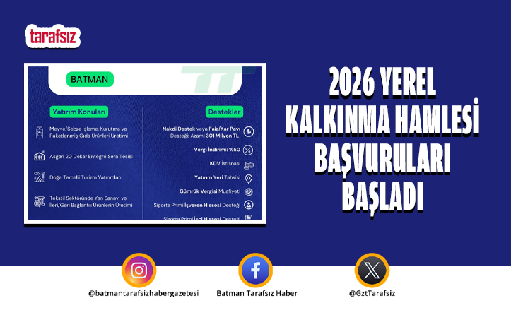 2026 Yerel Kalkınma Hamlesi Başvuruları Başladı