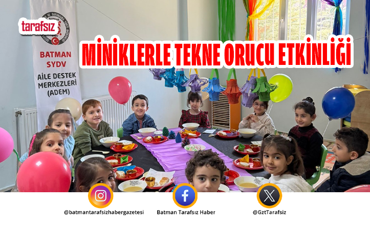 Miniklerle Tekne Orucu Etkinliği