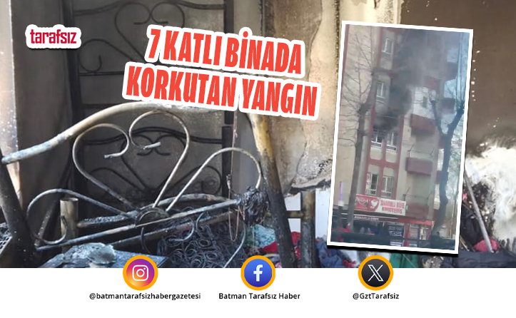 7 Katlı Binada Korkutan Yangın