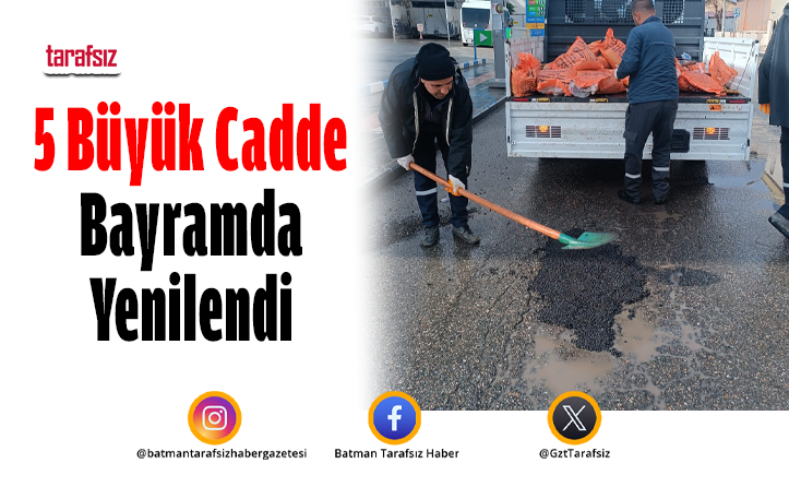 5 Büyük Cadde Bayramda Yenilendi