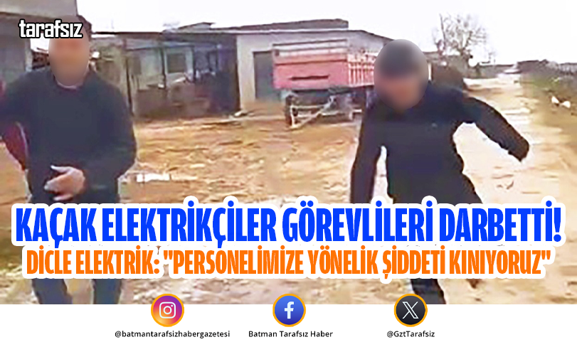 KAÇAK ELEKTRİKÇİLER GÖREVLİLERİ DARBETTİ!