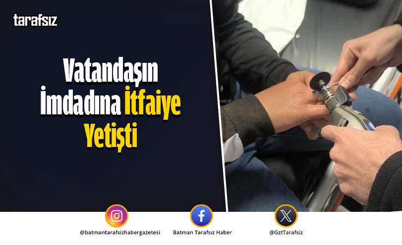 Vatandaşın İmdadına İtfaiye Yetişti