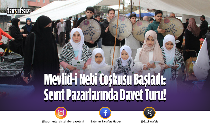 Mevlid-i Nebi Coşkusu Başladı: Semt Pazarlarında Davet Turu!