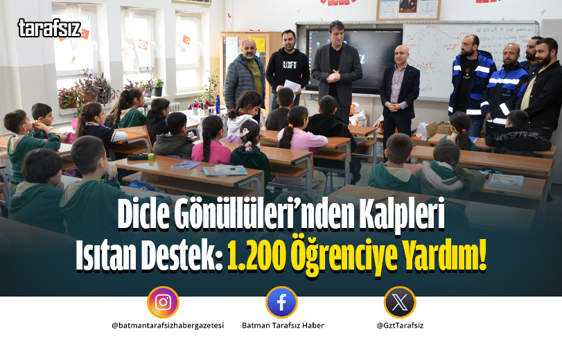 Dicle Gönüllüleri’nden Kalpleri Isıtan Destek: 1.200 Öğrenciye Yardım!