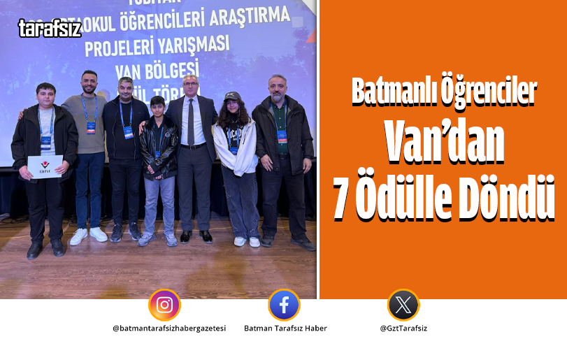 Batmanlı Öğrenciler Van’dan 7 Ödülle Döndü