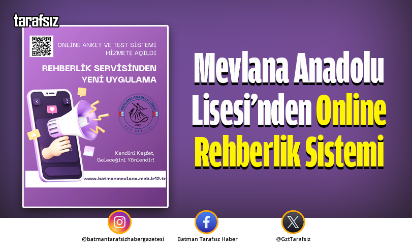 Mevlana Anadolu Lisesi’nden Online Rehberlik Sistemi