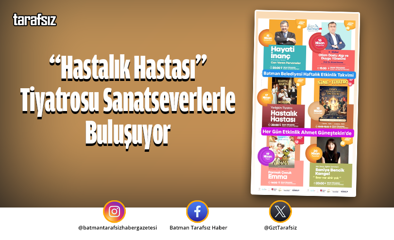 “Hastalık Hastası” Tiyatrosu Sanatseverlerle Buluşuyor