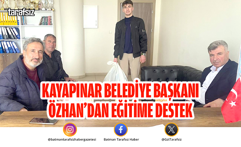 Kayapınar Belediye Başkanı Özhan’dan Eğitime Destek