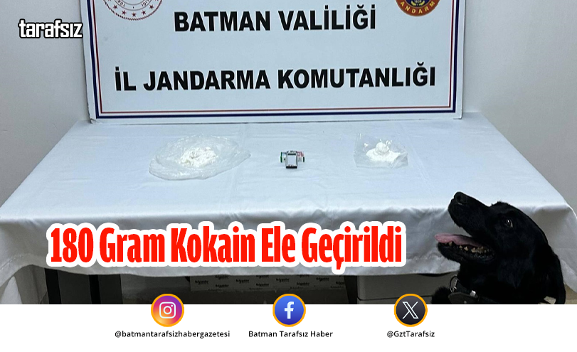 180 Gram Kokain Ele Geçirildi