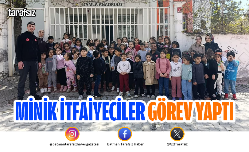 MİNİK İTFAİYECİLER GÖREV YAPTI