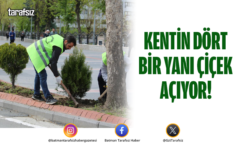 KENTİN DÖRT BİR YANI ÇİÇEK AÇIYOR!