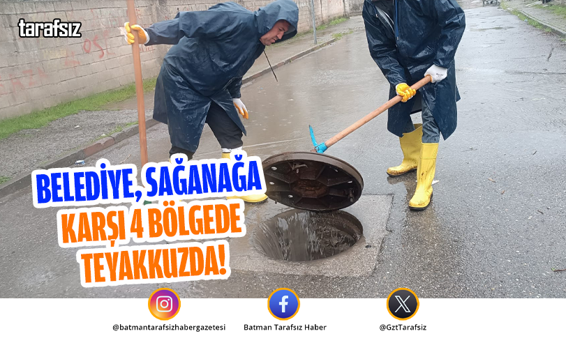 Belediye, Sağanağa Karşı 4 Bölgede Teyakkuzda!