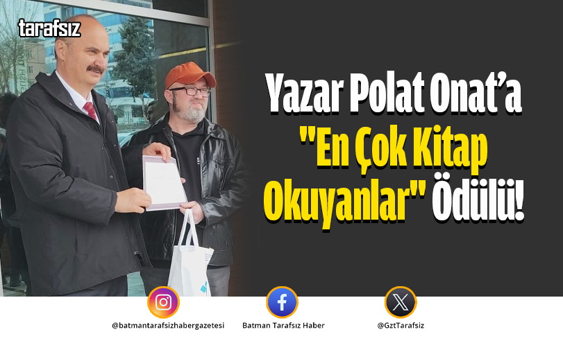 Yazar Polat Onat’a “En Çok Kitap Okuyanlar” Ödülü!
