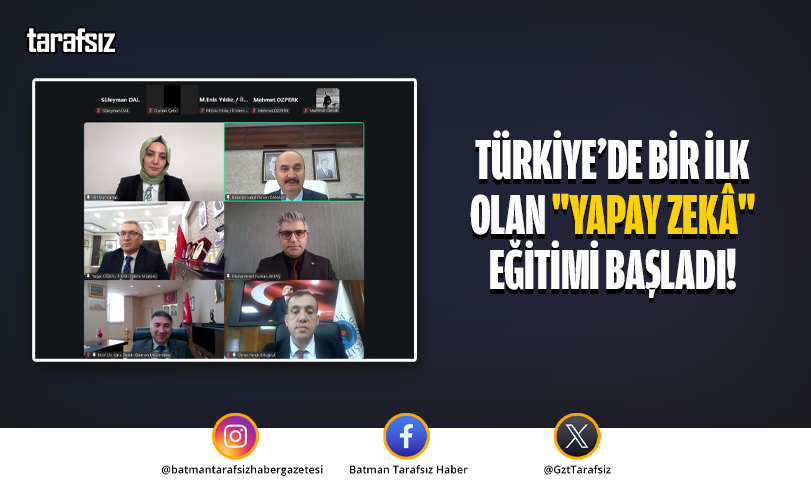TÜRKİYE’DE BİR İLK OLAN “YAPAY ZEKÂ” EĞİTİMİ BAŞLADI!