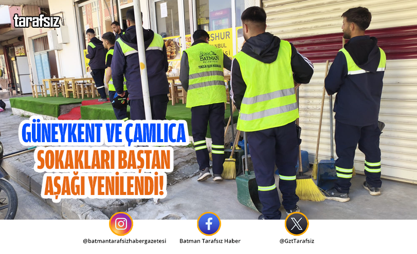 Güneykent ve Çamlıca Sokakları Baştan Aşağı Yenilendi!