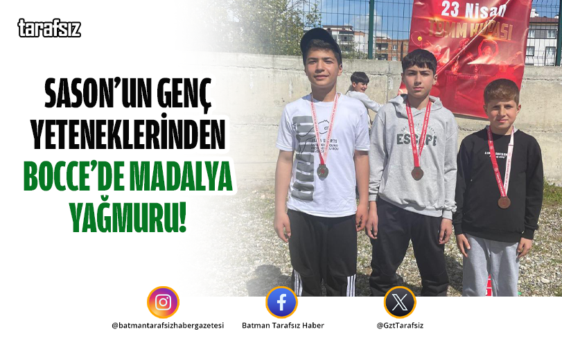Sason’un Genç Yeteneklerinden Bocce’de Madalya Yağmuru!