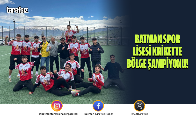Batman Spor Lisesi Krikette Bölge Şampiyonu!