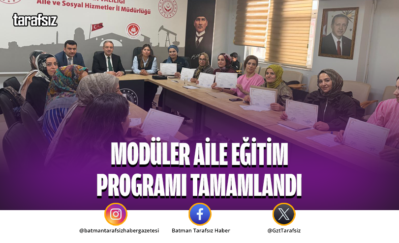 Modüler Aile Eğitim Programı Tamamlandı