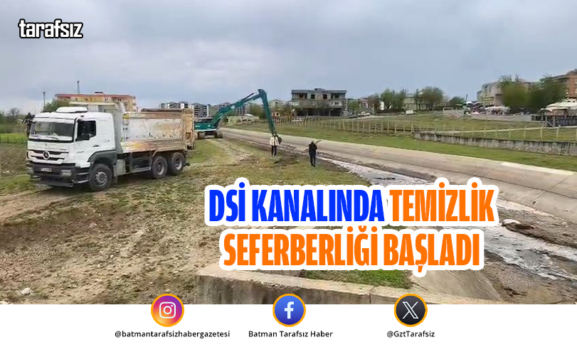 DSİ Kanalında Temizlik Seferberliği Başladı