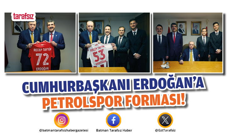 Cumhurbaşkanı Erdoğan’a Petrolspor Forması!
