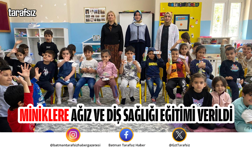 Miniklere Ağız ve Diş Sağlığı Eğitimi Verildi