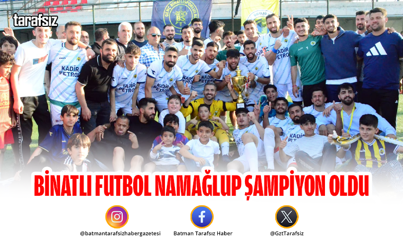 Binatlı Futbol Namağlup Şampiyon Oldu