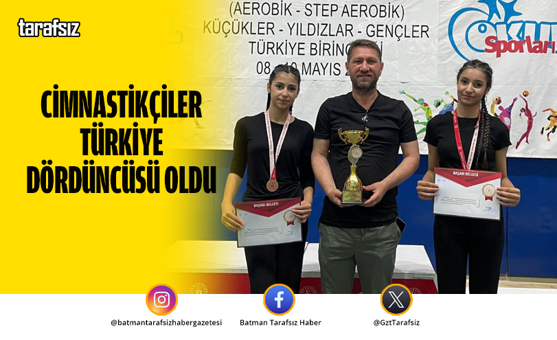 Cimnastikçiler Türkiye Dördüncüsü Oldu