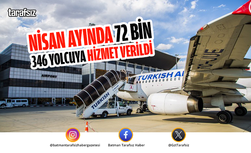 Nisan Ayında 72 Bin 346 Yolcuya Hizmet Verildi