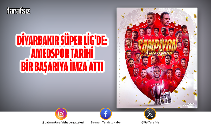 Diyarbakır Süper Lig’de: Amedspor Tarihi Bir Başarıya İmza Attı