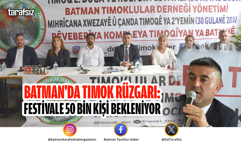 Batman’da Tımok Rüzgarı: Festivale 50 Bin Kişi Bekleniyor