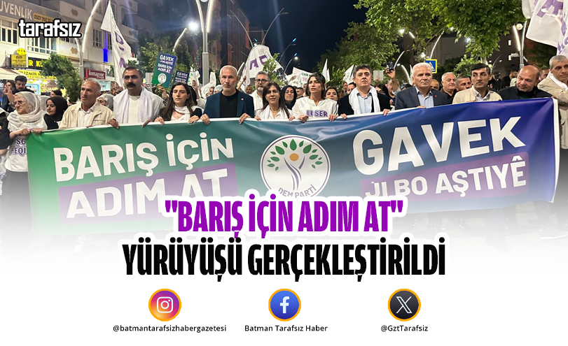 “Barış İçin Adım At” Yürüyüşü Gerçekleştirildi