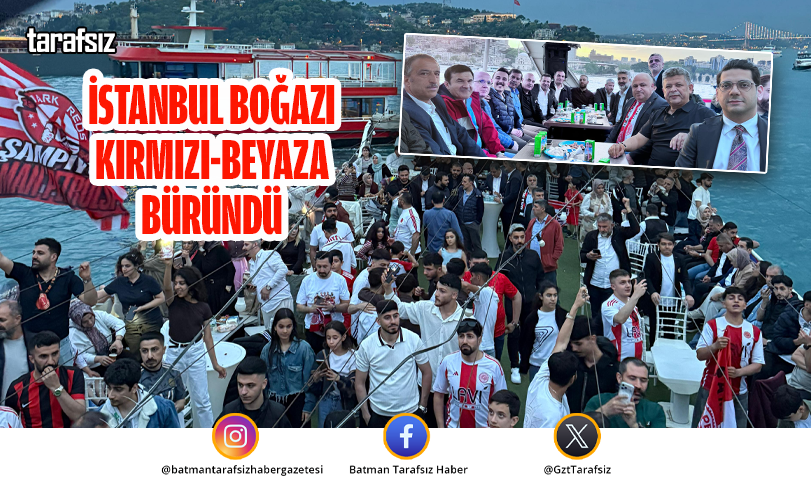 İSTANBUL BOĞAZI KIRMIZI-BEYAZA BÜRÜNDÜ