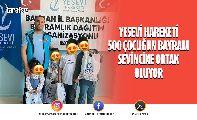 YESEVİ Hareketi 500 Çocuğun Bayram Sevincine Ortak Oluyor