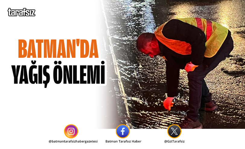 Batman’da Yağış Önlemi