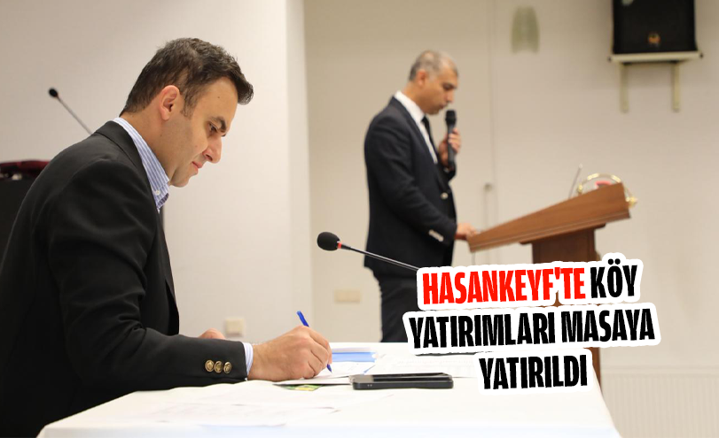 Hasankeyf’te Köy Yatırımları Masaya Yatırıldı