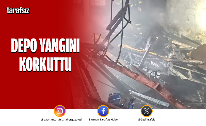 Depo Yangını Korkuttu