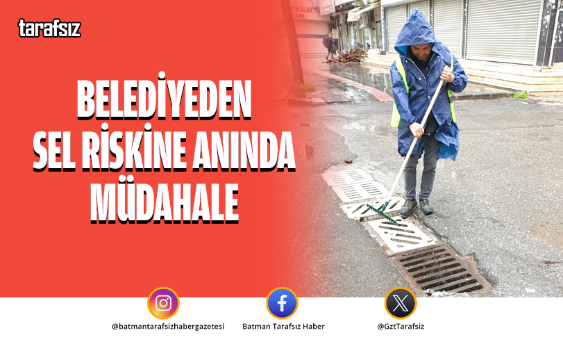 Belediyeden Sel Riskine Anında Müdahale
