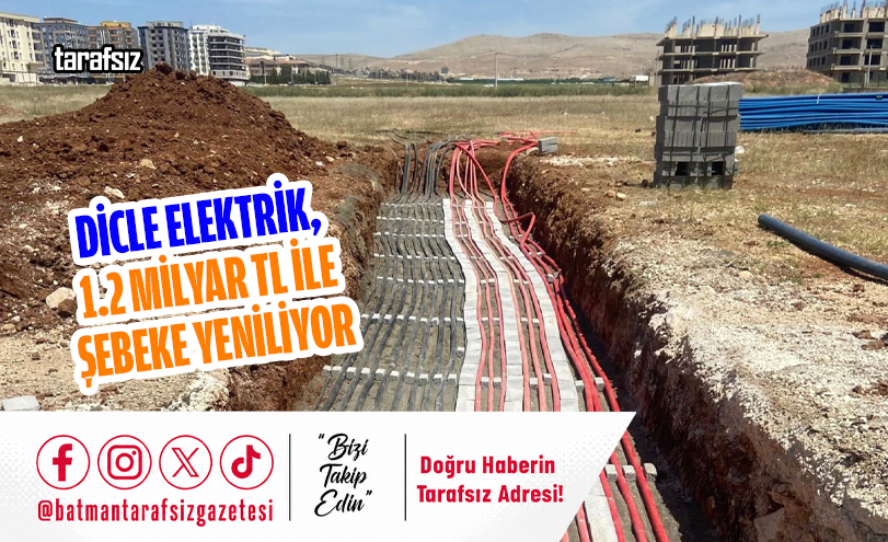 Dicle Elektrik, 1.2 Milyar TL ile Şebeke Yeniliyor