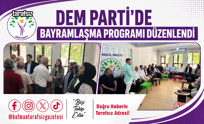 DEM Parti’de Bayramlaşma Programı Düzenlendi
