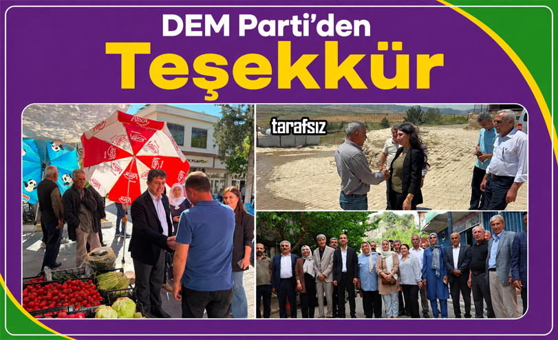 DEM Parti’den Teşekkür