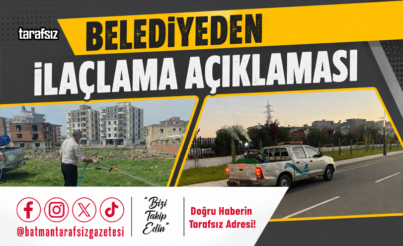 Belediyeden İlaçlama Açıklaması